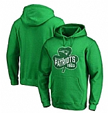Men's New England Patriots Pro Line by Fanatics Branded St. Patrick's Day Paddy's Pride Pullover Hoodie Kelly Green FengYun,baseball caps,new era cap wholesale,wholesale hats